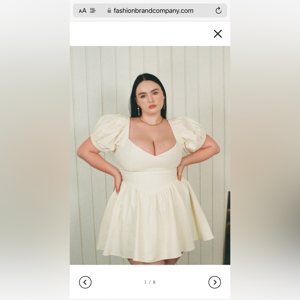 Fashion Brand Company Light Blue Off-Shoulder Mini Dress - Picture 10 of 16